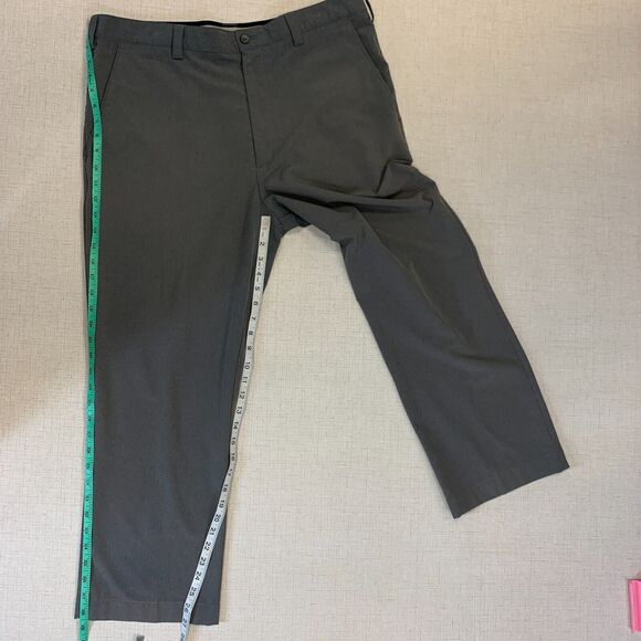 Cutter & Buck BainBridge Golf Pant Mens 36x27 Gray Flat Front Performance Chino - Picture 9 of 13